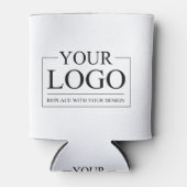 Gepersonaliseerde Verjaardag Retro  Moderne Logo Blikjeskoeler (Voorkant)