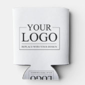 Gepersonaliseerde Verjaardag Retro  Moderne Logo Blikjeskoeler (Achterkant)