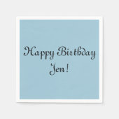 Gepersonaliseerde Verjaardag servetten - Elke kleu (Voorkant)