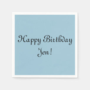 Gepersonaliseerde Verjaardag servetten - Elke kleu