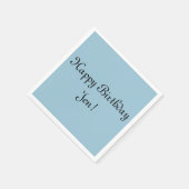 Gepersonaliseerde Verjaardag servetten - Elke kleu (Hoek)