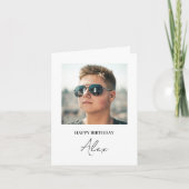 Gepersonaliseerde verjaardag snapshot Kaart (Voorkant)
