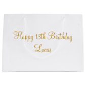 Gepersonaliseerde verjaardag, speciale verjaardag, groot cadeauzakje (Voorkant)