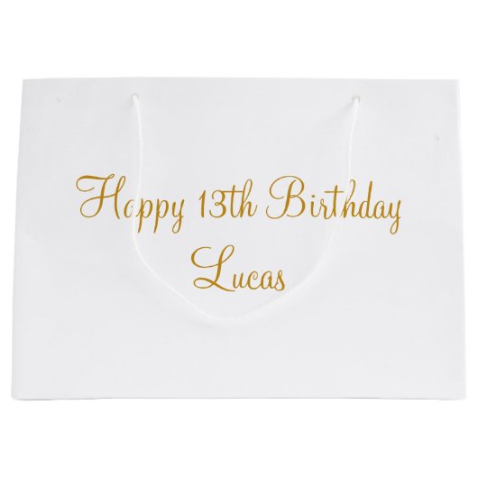 Gepersonaliseerde verjaardag, speciale verjaardag, groot cadeauzakje (Voorkant)