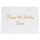 Gepersonaliseerde verjaardag, speciale verjaardag, groot cadeauzakje (Achterkant)