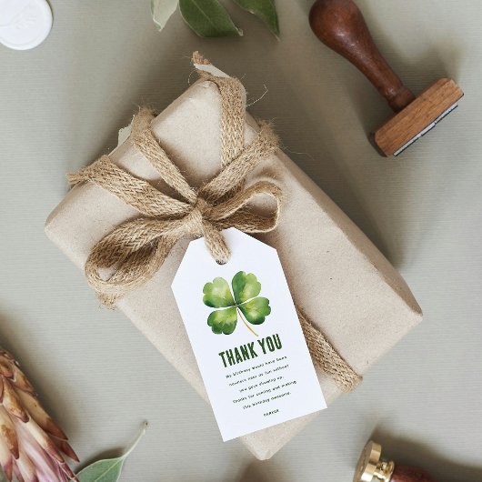 Gepersonaliseerde verjaardag St Patrick's Day Cadeaulabel