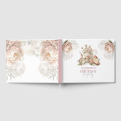 Gepersonaliseerde Verjaardag Tea Party Bloemen Gastenboek (Volledig)
