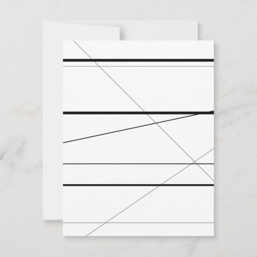 Gepersonaliseerde Verjaardag Uitnodiging Zwart-wit (Achterkant)