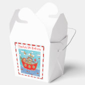 Gepersonaliseerde verjaardag van de ark van Noach Bedankdoosjes (Geopend)