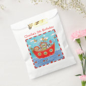 Gepersonaliseerde verjaardag van de ark van Noach Bedankzakje (Gezegeld)