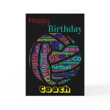 Gepersonaliseerde Verjaardag van de Netball Coach