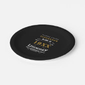 Gepersonaliseerde verjaardag Voeg naam Legendary F Papieren Bordje (Gekanteld)