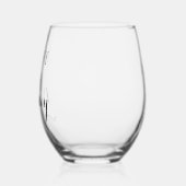 Gepersonaliseerde Verjaardag Wijnglas Zonder Voet (Links)