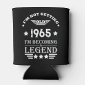 Gepersonaliseerde verjaardag zwart wit blikjeskoeler (Achterkant)