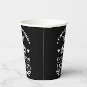 Gepersonaliseerde  verjaardag zwart wit papieren bekers (Rechts)