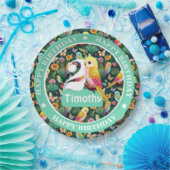 Gepersonaliseerde verjaardagsballon papieren bordje (Feest)