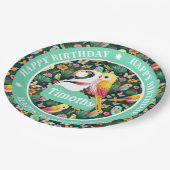 Gepersonaliseerde verjaardagsballon papieren bordje (Gekanteld)