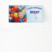 Gepersonaliseerde verjaardagsbanner met foto en na spandoek (Insitu)