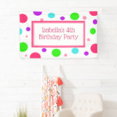 Gepersonaliseerde verjaardagsbanner voor kleine me spandoek (Insitu)