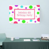 Gepersonaliseerde verjaardagsbanner voor kleine me spandoek (Beurs)