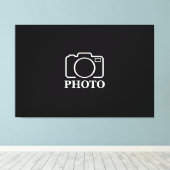 Gepersonaliseerde verjaardagscadeau idee Upload uw Canvas Afdruk (Insitu (Houten vloer))