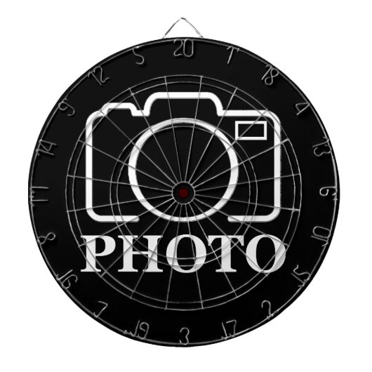 Gepersonaliseerde verjaardagscadeau idee Upload uw Dartbord (Voorkant)