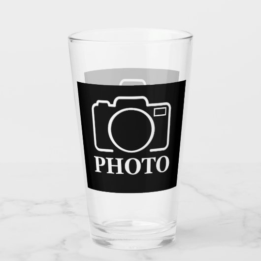 Gepersonaliseerde verjaardagscadeau idee Upload uw Glas (Achterkant)