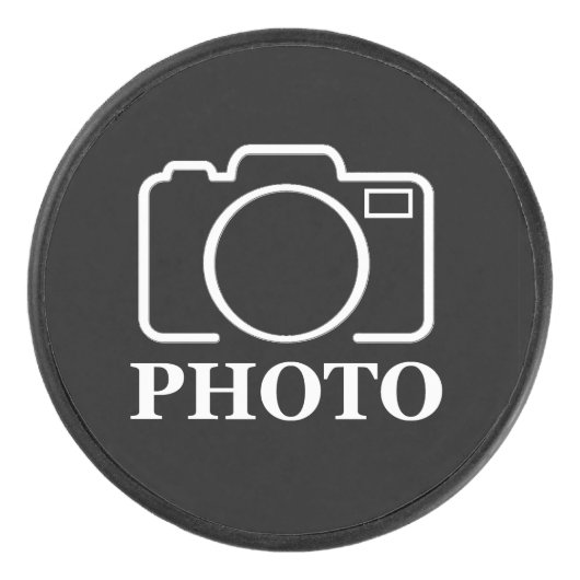 Gepersonaliseerde verjaardagscadeau idee Upload uw Hockey Puck (Voorkant)