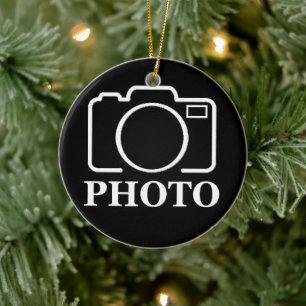 Gepersonaliseerde verjaardagscadeau idee Upload uw Keramisch Ornament