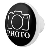 Gepersonaliseerde verjaardagscadeau idee Upload uw Keramische Knop (Rechts)