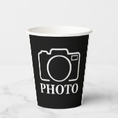 Gepersonaliseerde verjaardagscadeau idee Upload uw Papieren Bekers (Achterkant)