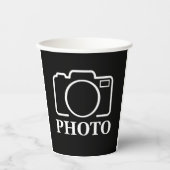 Gepersonaliseerde verjaardagscadeau idee Upload uw Papieren Bekers (Voorkant)