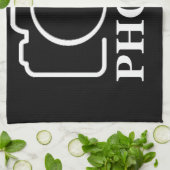 Gepersonaliseerde verjaardagscadeau idee Upload uw Theedoek (Gevouwen)