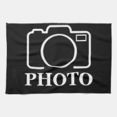 Gepersonaliseerde verjaardagscadeau idee Upload uw Theedoek (Horizontaal)