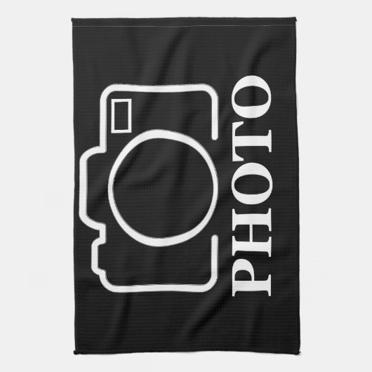 Gepersonaliseerde verjaardagscadeau idee Upload uw Theedoek (Verticaal)