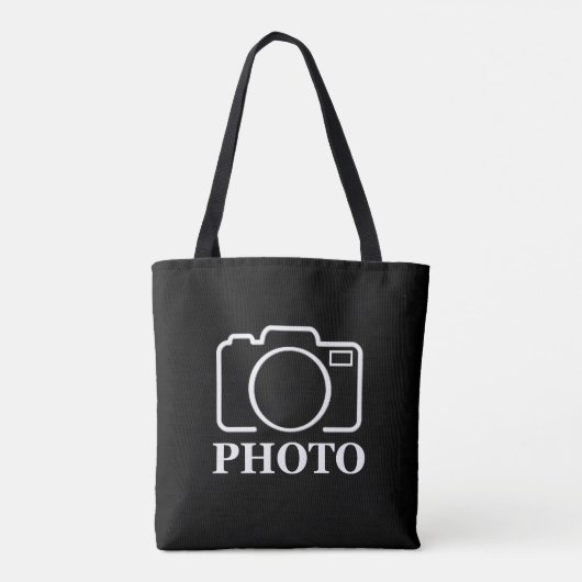 Gepersonaliseerde verjaardagscadeau idee Upload uw Tote Bag (Achterkant)