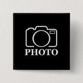 Gepersonaliseerde verjaardagscadeau idee Upload uw Vierkante Button 5,1 Cm (Voorkant)