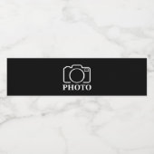 Gepersonaliseerde verjaardagscadeau idee Upload uw Waterfles Etiket (Enkel label)