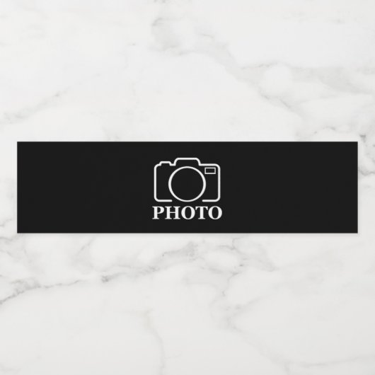 Gepersonaliseerde verjaardagscadeau idee Upload uw Waterfles Etiket (Enkel label)