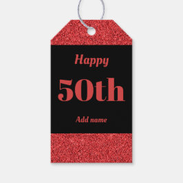  gepersonaliseerde verjaardagscadeau labels 50th cadeaulabel