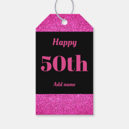  gepersonaliseerde verjaardagscadeau labels 50th cadeaulabel