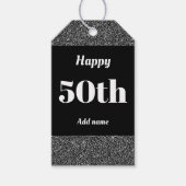  gepersonaliseerde verjaardagscadeau labels 50th cadeaulabel (Voorkant)