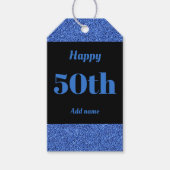 gepersonaliseerde verjaardagscadeau labels 50th cadeaulabel (Voorkant)