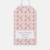 Gepersonaliseerde verjaardagscadeau Labels - Aange Cadeaulabel (Achterkant)