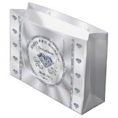 Gepersonaliseerde verjaardagscadeau tassen, ELK JA Groot Cadeauzakje (Voorkant Gekanteld)