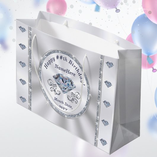 Gepersonaliseerde verjaardagscadeau tassen, ELK JA Groot Cadeauzakje