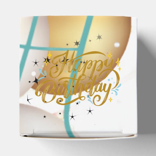 Gepersonaliseerde verjaardagscadeaubox bedankdoosjes (Bovenkant)