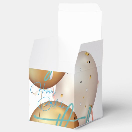 Gepersonaliseerde verjaardagscadeaubox bedankdoosjes (Geopend)