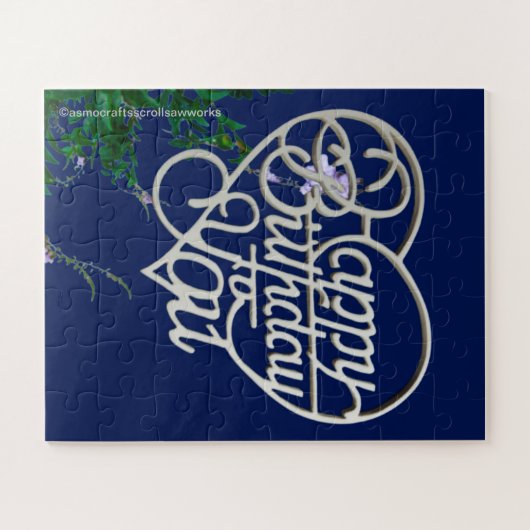 Gepersonaliseerde verjaardagscadeaus 2 legpuzzel (Horizontaal)