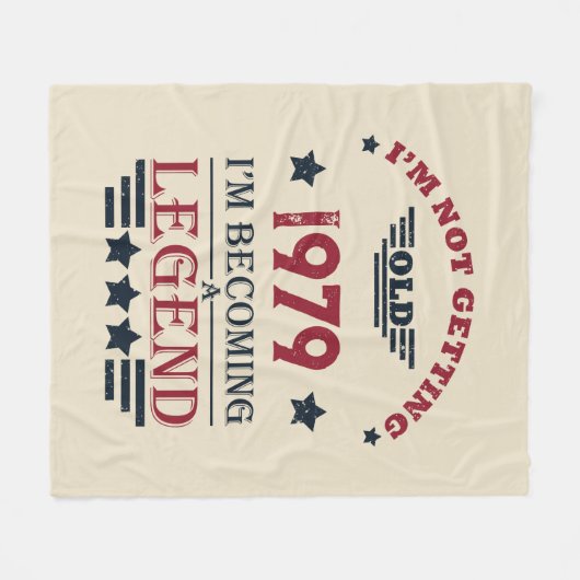 Gepersonaliseerde  verjaardagscadeaus rood fleece deken (Voorkant (Horizontaal))